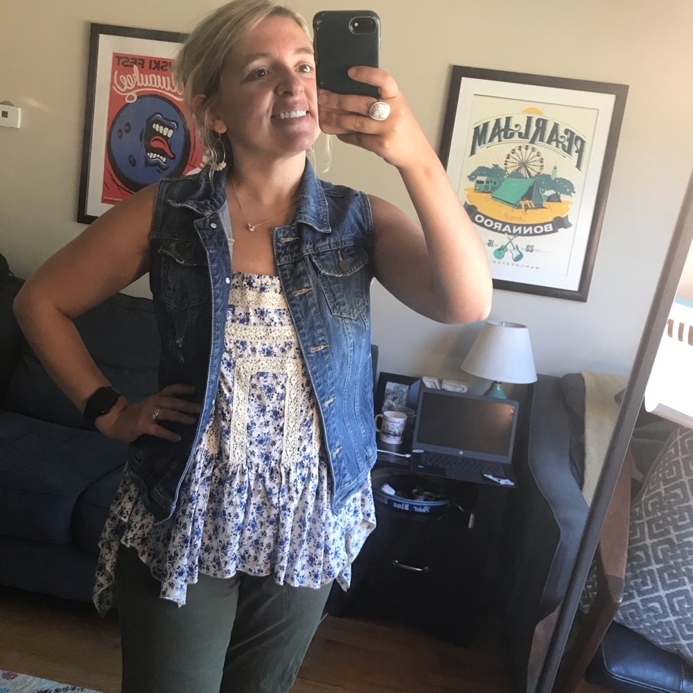 [Mossimo] Distressed Jean Vest - Picture 11 of 11